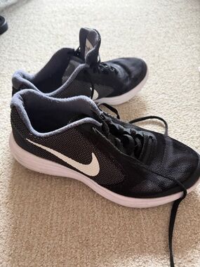 Nike Black, Gray & White Athletic Sneakers